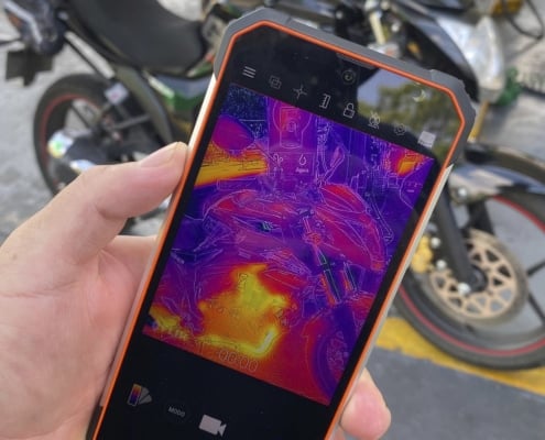 Smartphone Blackview als Wärmebildkamera