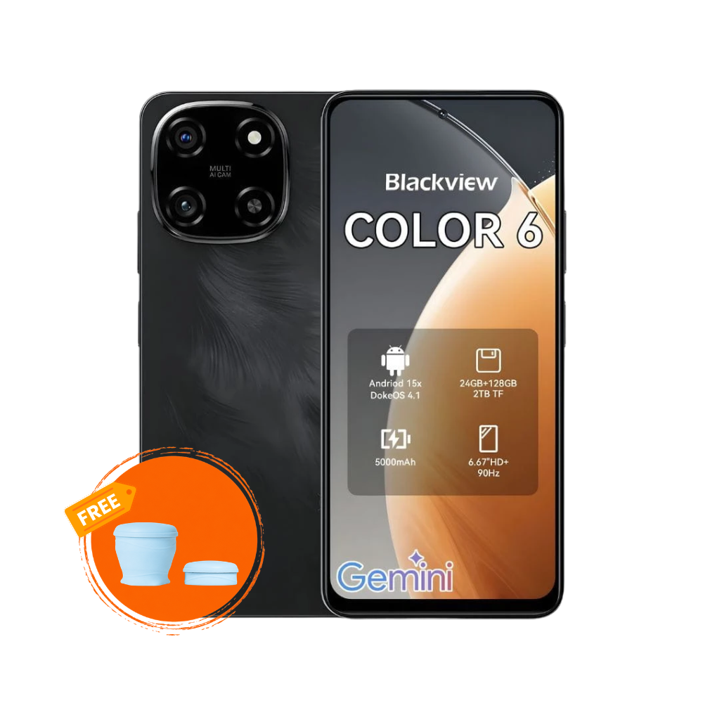 Blackview COLOR 6 | 24 GB RAM 128GB/256GB ROM + Folding cup