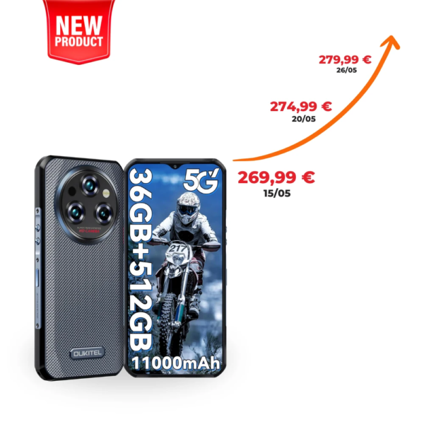 Oukitel WP35 Pro 5G | 36 GB RAM + 512 GB ROM