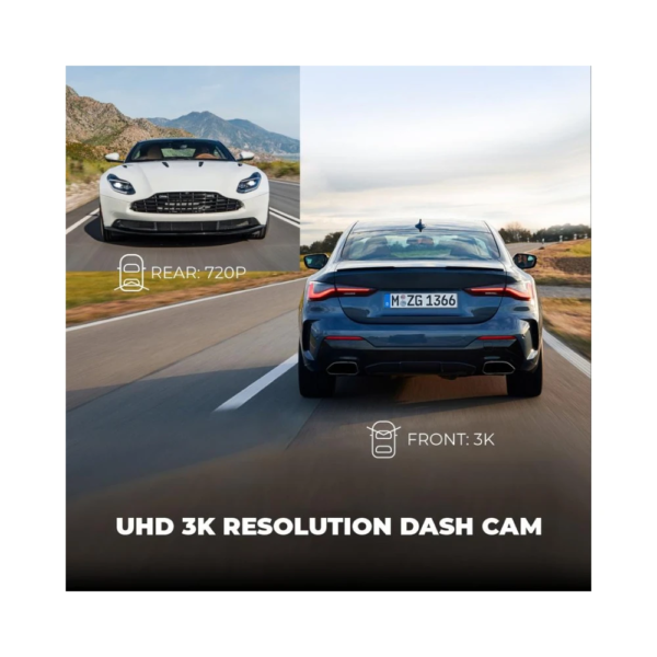 LINGDU D200 Pro Autokamera mit 3K Aufnahme, 0.96" Display – Bild 3