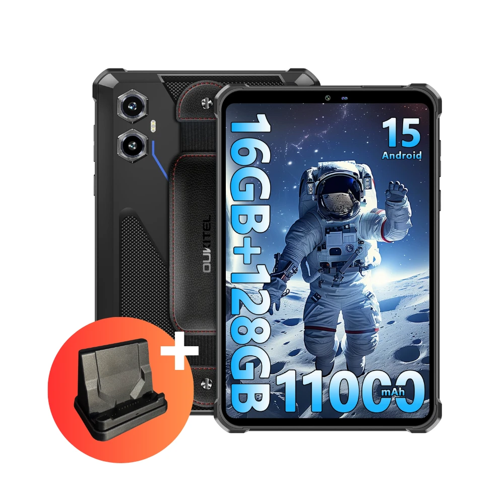 Oukitel RT3 Plus Tablet NFC | 16GB (4GB+12GB) RAM 128GB ROM RT3 PLUS