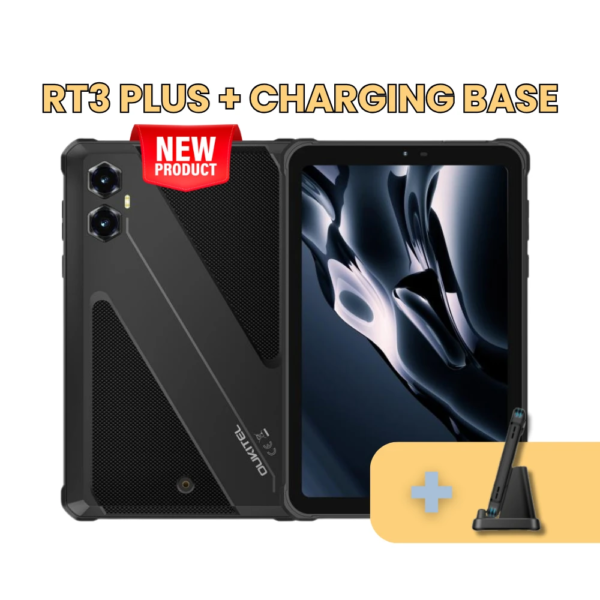 Oukitel RT3 Plus Tablet NFC | 16GB (4GB+12GB) RAM 128GB ROM RT3 PLUS + Ladehalterung