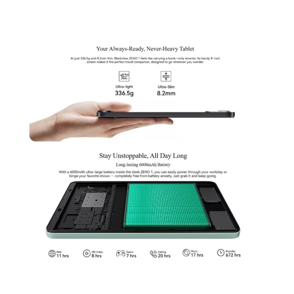 Blackview ZENO 1 | 8" mit Android 15, 12 GB RAM und 256 GB ROM – Bild 5