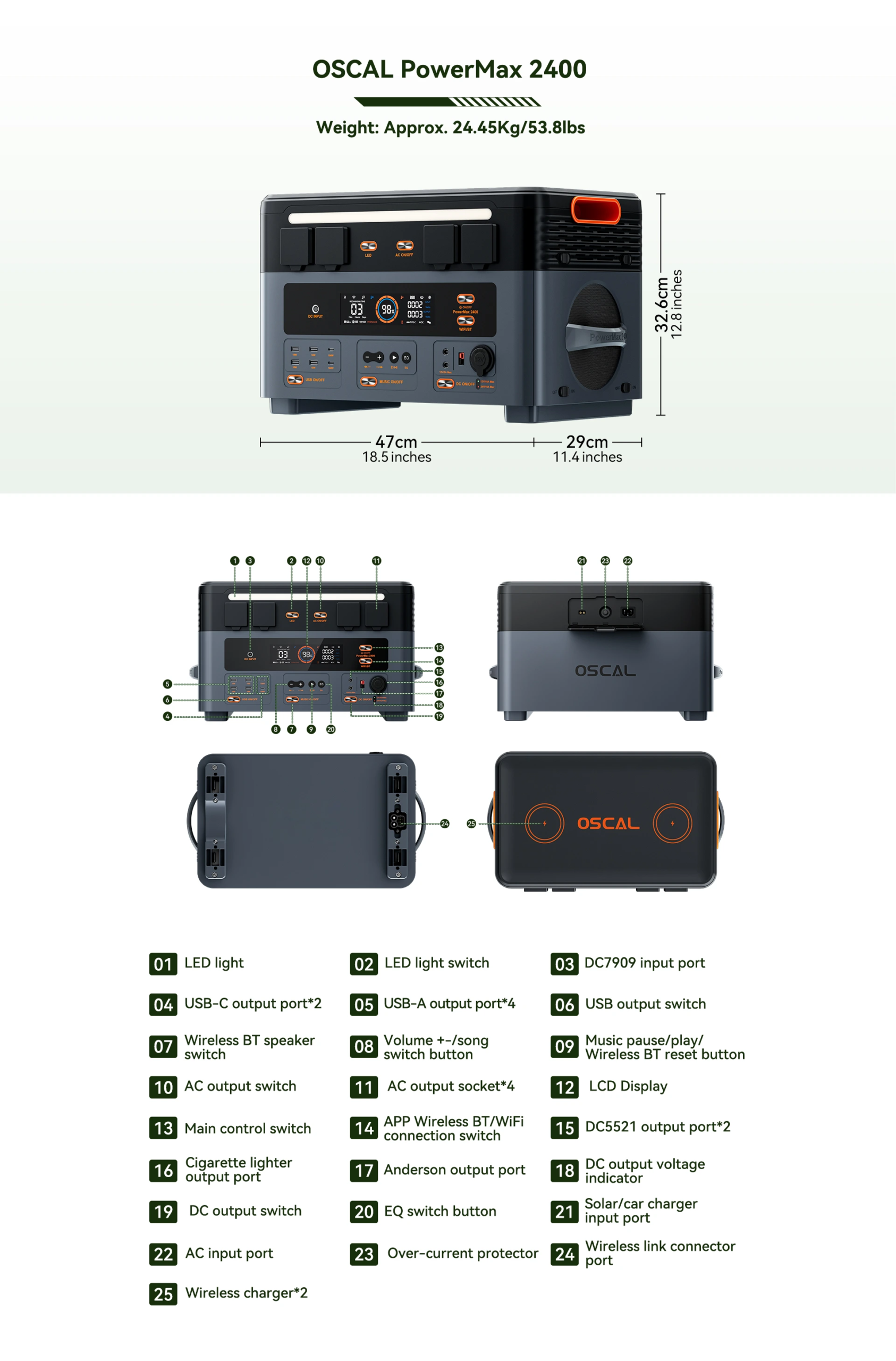 OSCAL PowerMax 2400 – Bild 9