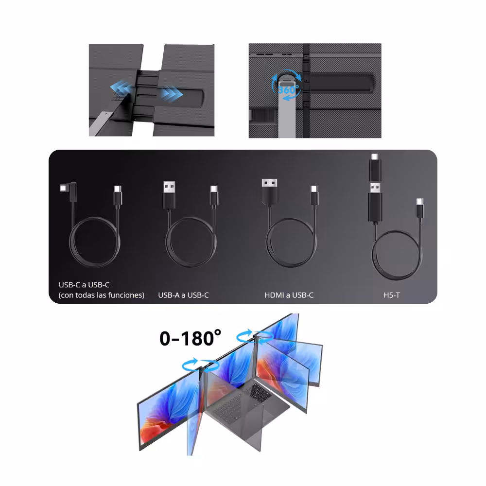 Blackview Tragbarer Doppelbildschirm DCM8: Größe 15,3" – Bild 3