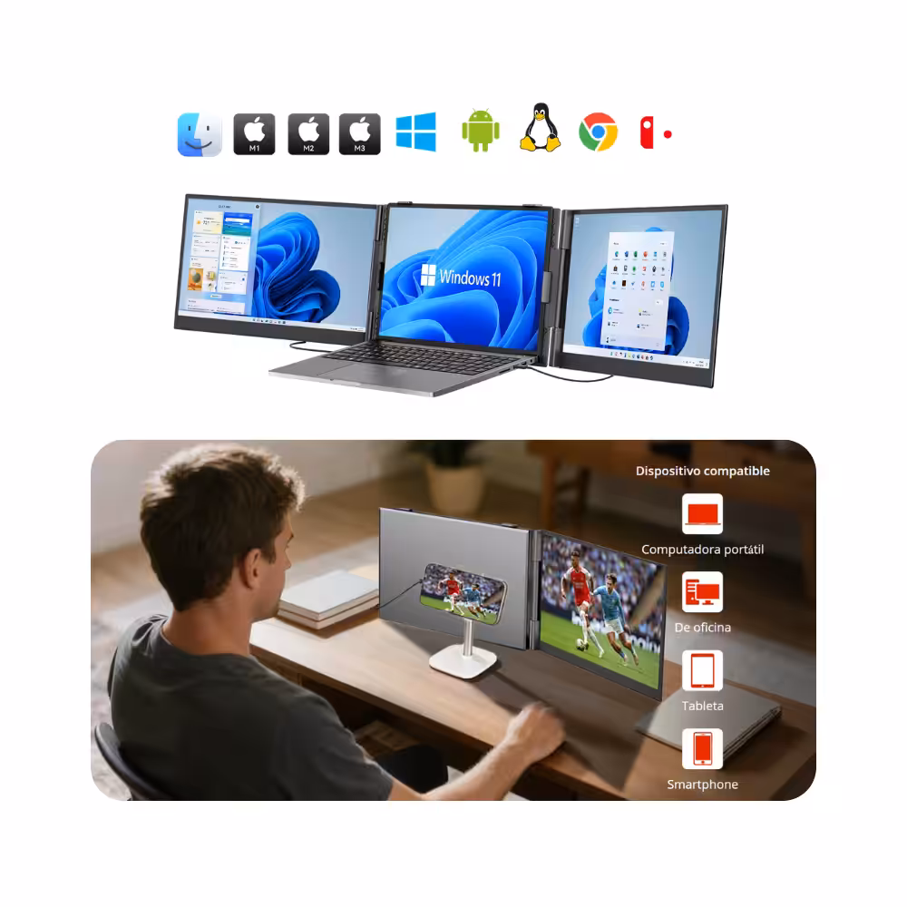 Blackview Tragbarer Doppelbildschirm DCM8: Größe 15,3" – Bild 4