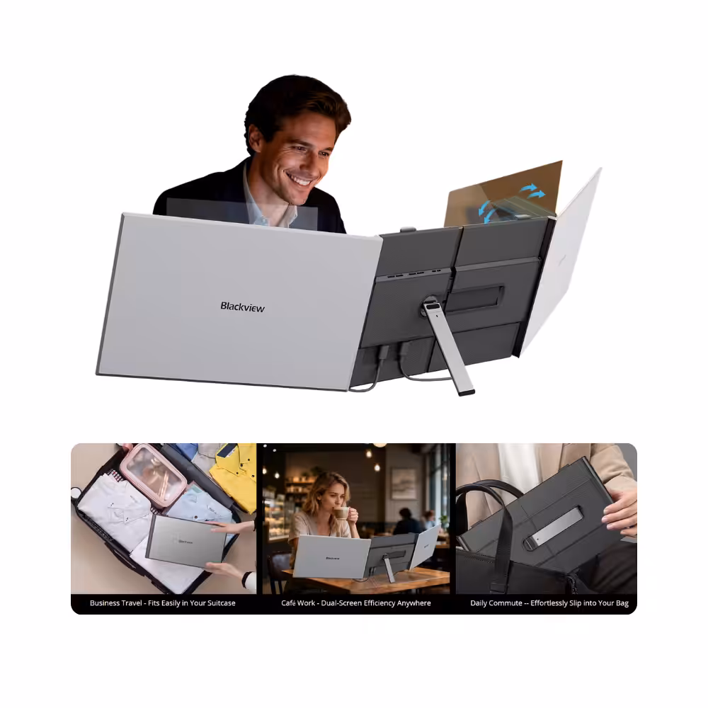 Blackview Tragbarer Doppelbildschirm DCM8: Größe 15,3" – Bild 5