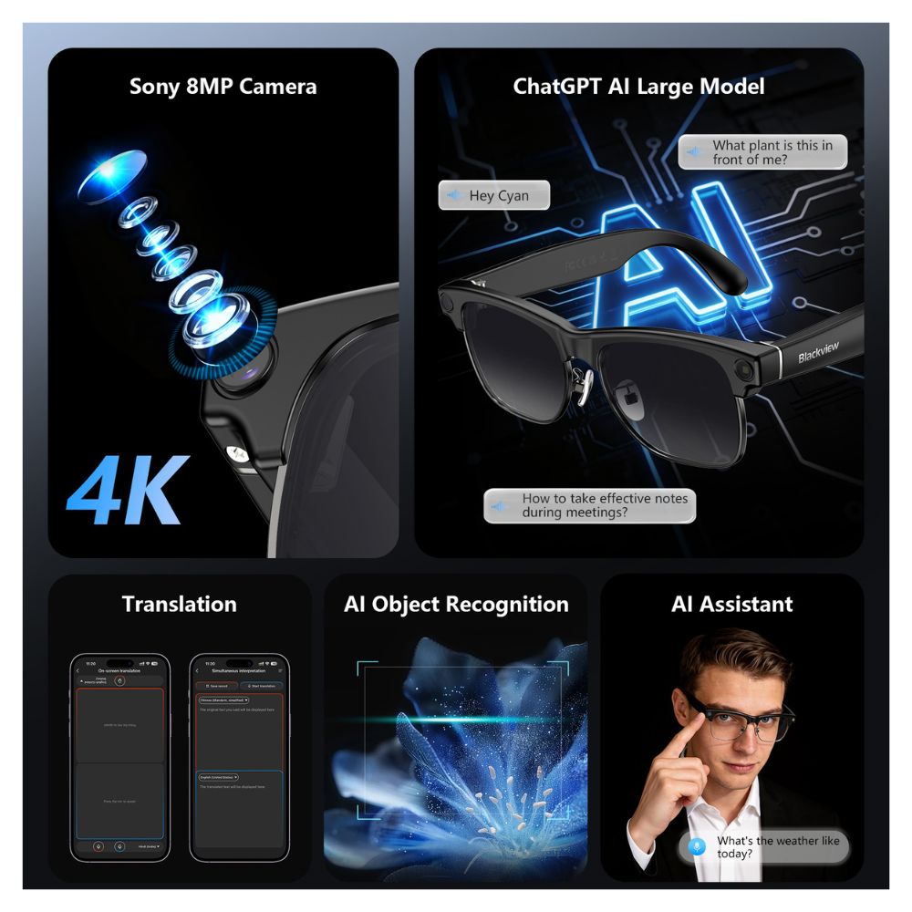 Blackview BV200 Brille: Smart AI und KI-Übersetzung – Bild 8